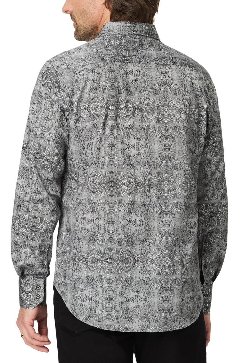 Eastlake Long Sleeve Stretch Cotton Shirt, Alternate, color, CHARCOAL
