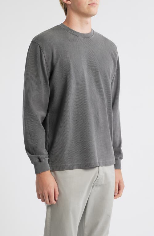 Alex Crane Caza Rib Organic Cotton Sweatshirt In Gray