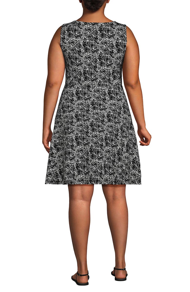 Lands' End Cotton Modal Boatneck Twist Dress, Alternate, color, 