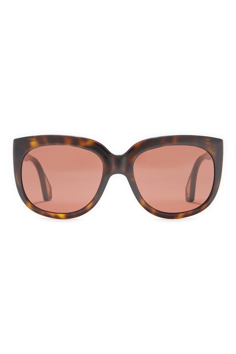 57mm Fashion Sunglasses, Main, color, HAVANA HAVANA BROWN
