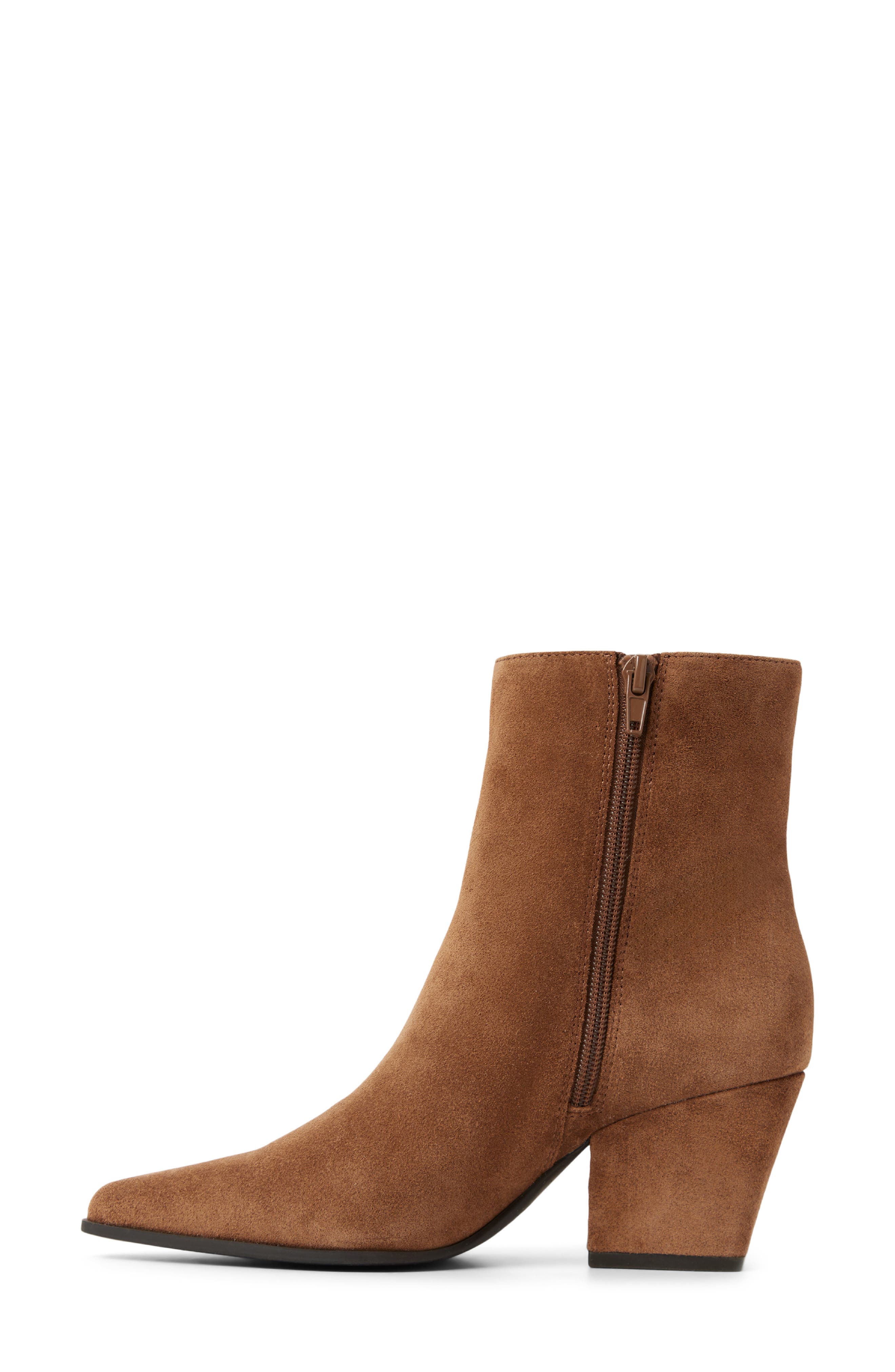 ALDO Shaniah Fringe Bootie, Alternate, color, Dark Brown