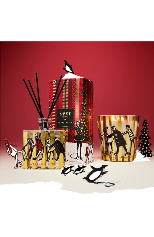 Nest New York X Drawbertson Holiday Decorative Reed Diffuser In Multi