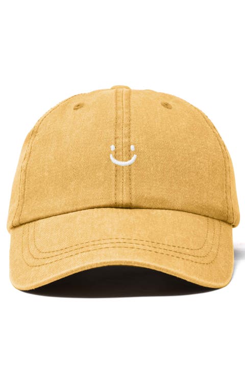 ☆HUMAN N CAT☆ Pound Yellow Wappen Flat Brim Cap Brown FFOU U.S. Marines Strong Mens Brown Faux Leather Adjustable Hat