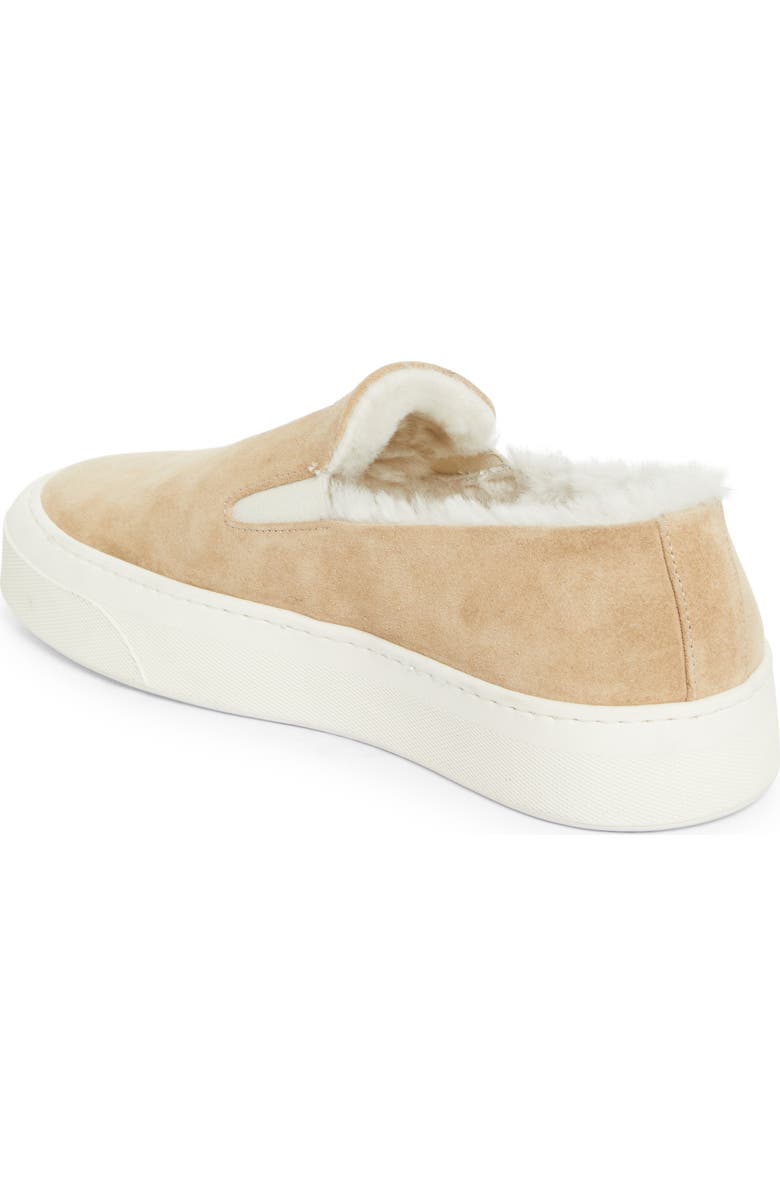 Common Projects Genuine Shearling Slip-On Sneaker, Alternate, color, Tan