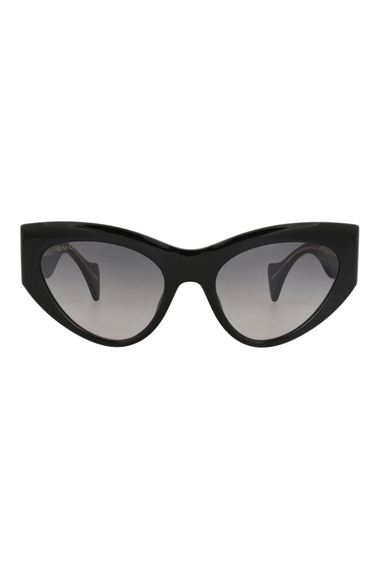 54mm Cat Eye Sunglasses, Main, color, BLACK BLACK GREY