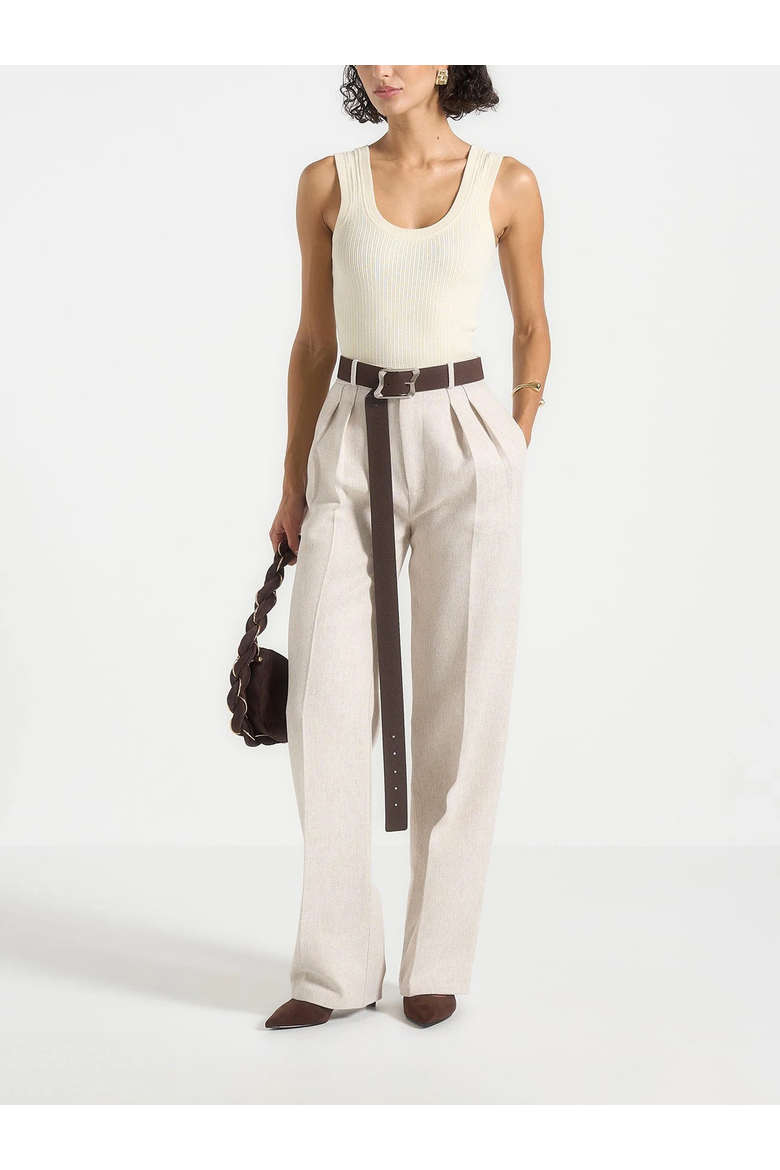 Scoop Neck Rib Tank, Alternate, color, cream