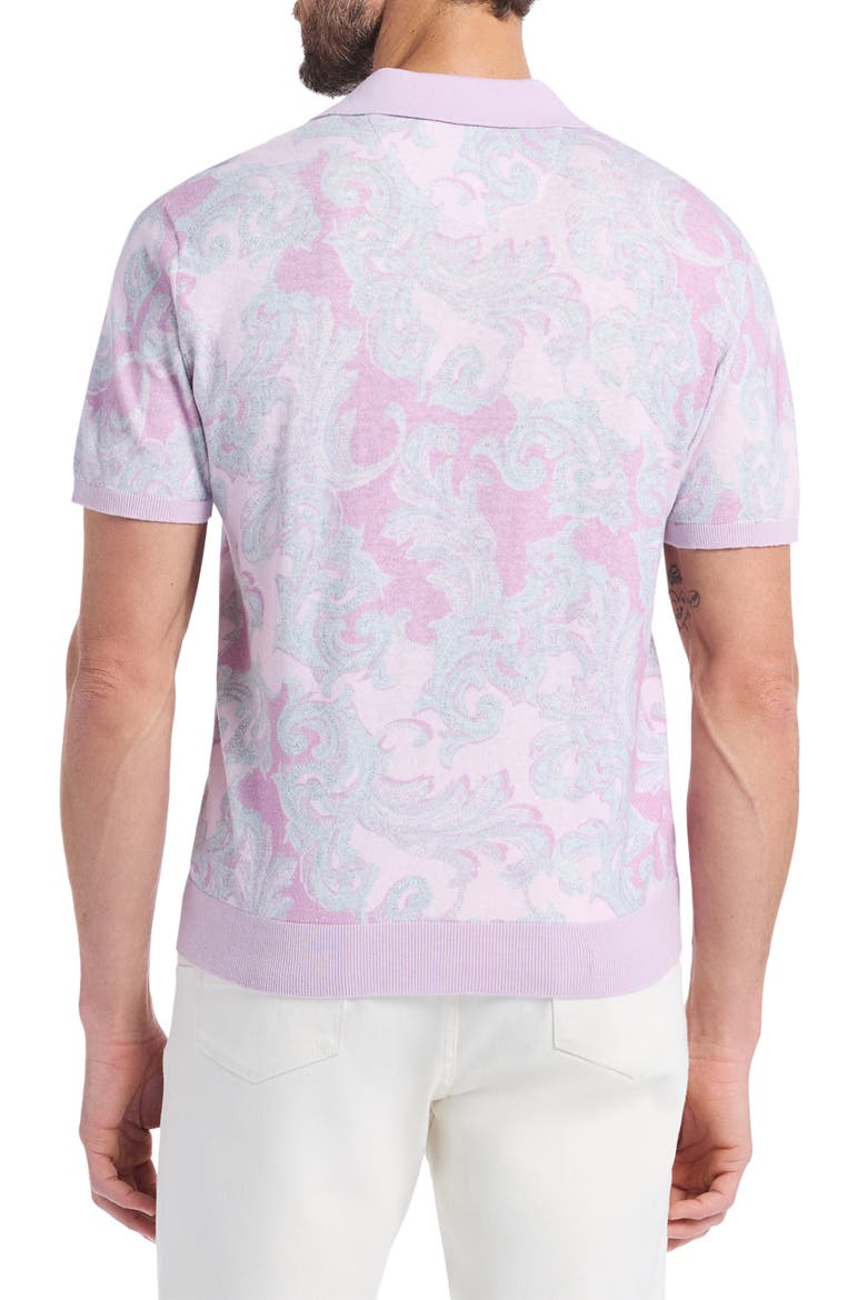 Kirkstall Polo Sweater, Alternate, color, LIGHT PINK