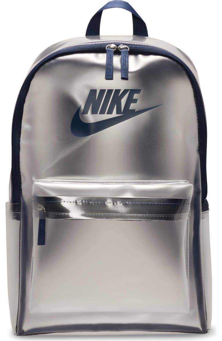 Nike Kids' Crystal Backpack, Main, color, Clear/ Midnight Navy