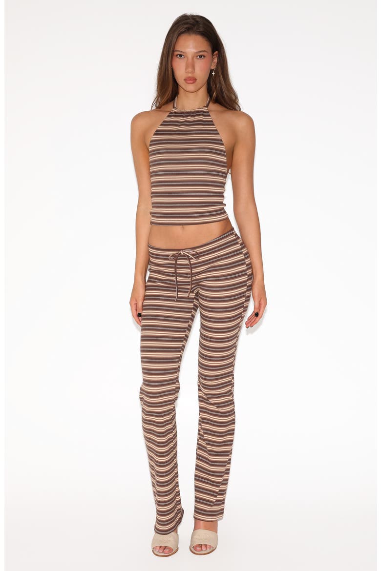 Dillon 2.0 Striped Low Waist Pants, Alternate, color, BROWN MULTI STRIPE