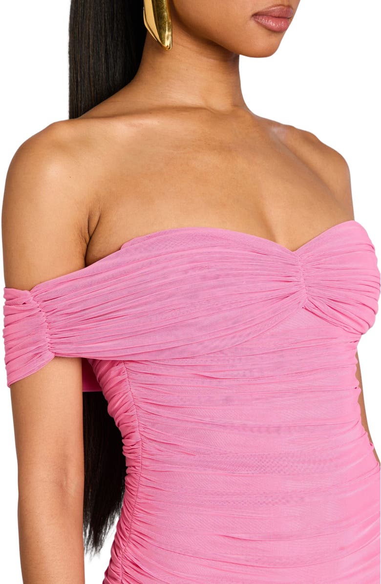 Retrofête Clementine Mesh Dress, Alternate, color, 