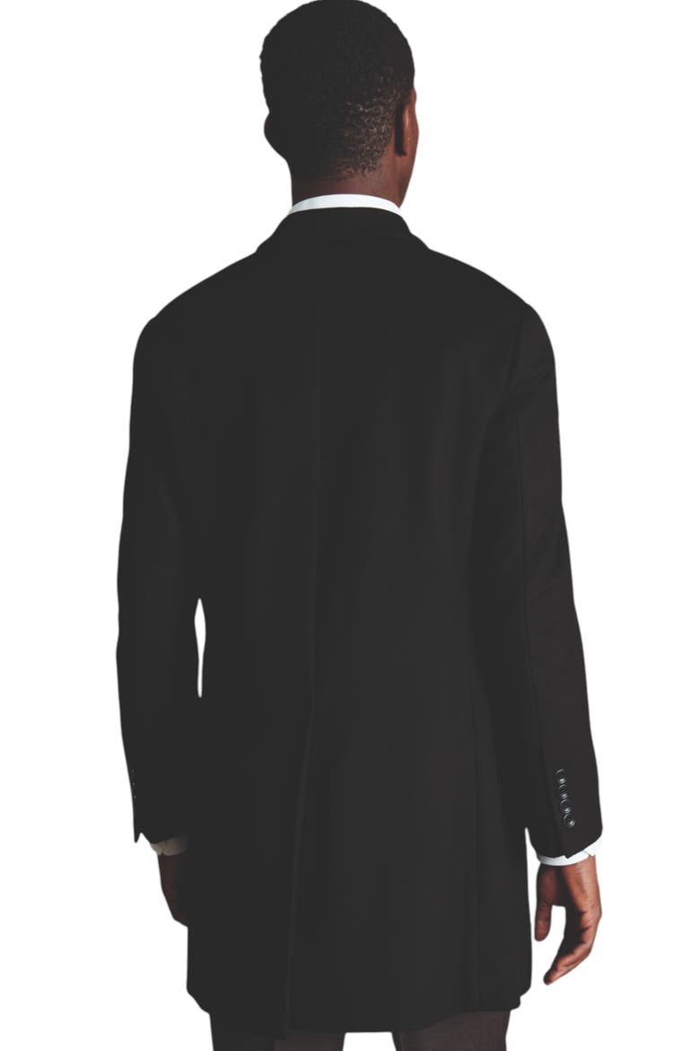 Pure Wool Overcoat, Alternate, color, BLACK