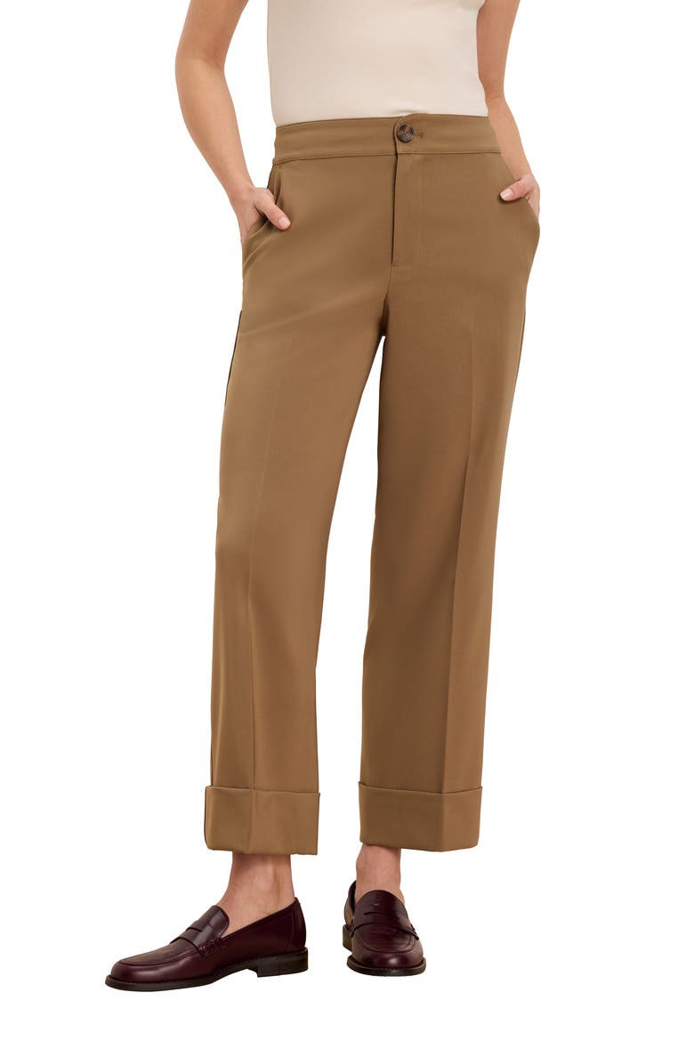 Clarendon Stretch Ankle Pants, Main, color, OAK