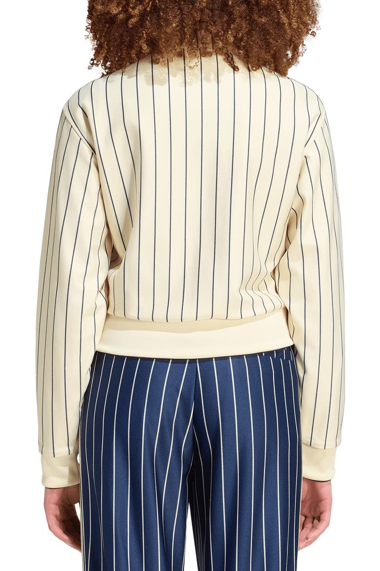 Pinstriped Track Jacket, Alternate, color, WARM VANILLA/ NIGHT INDIGO