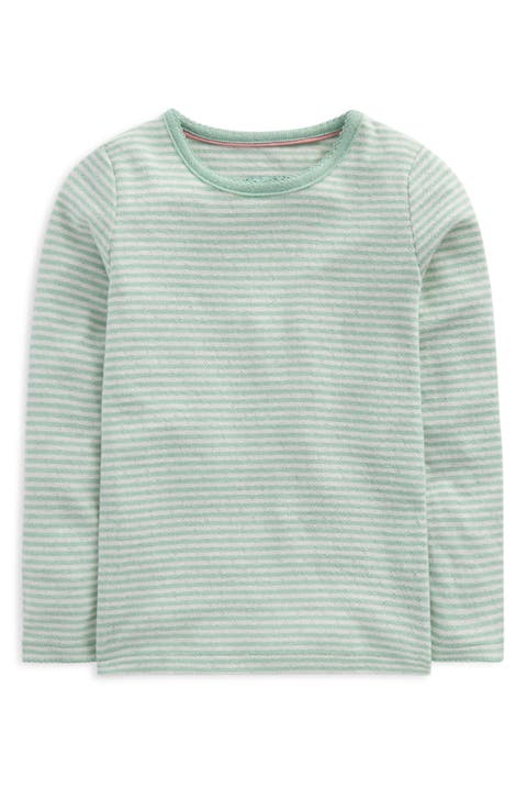 Kids' Long Sleeve Pointelle Top