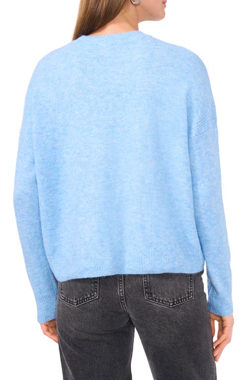 Vince Camuto Crewneck Sweater In Blue Heather