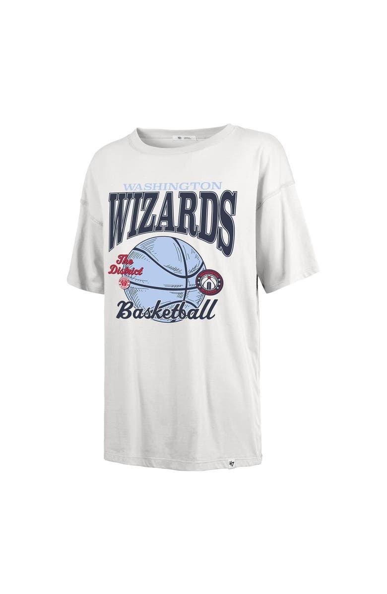 '47 Women's '47 White Washington Wizards City Edition Down Court Sadie T-Shirt, Alternate, color, White