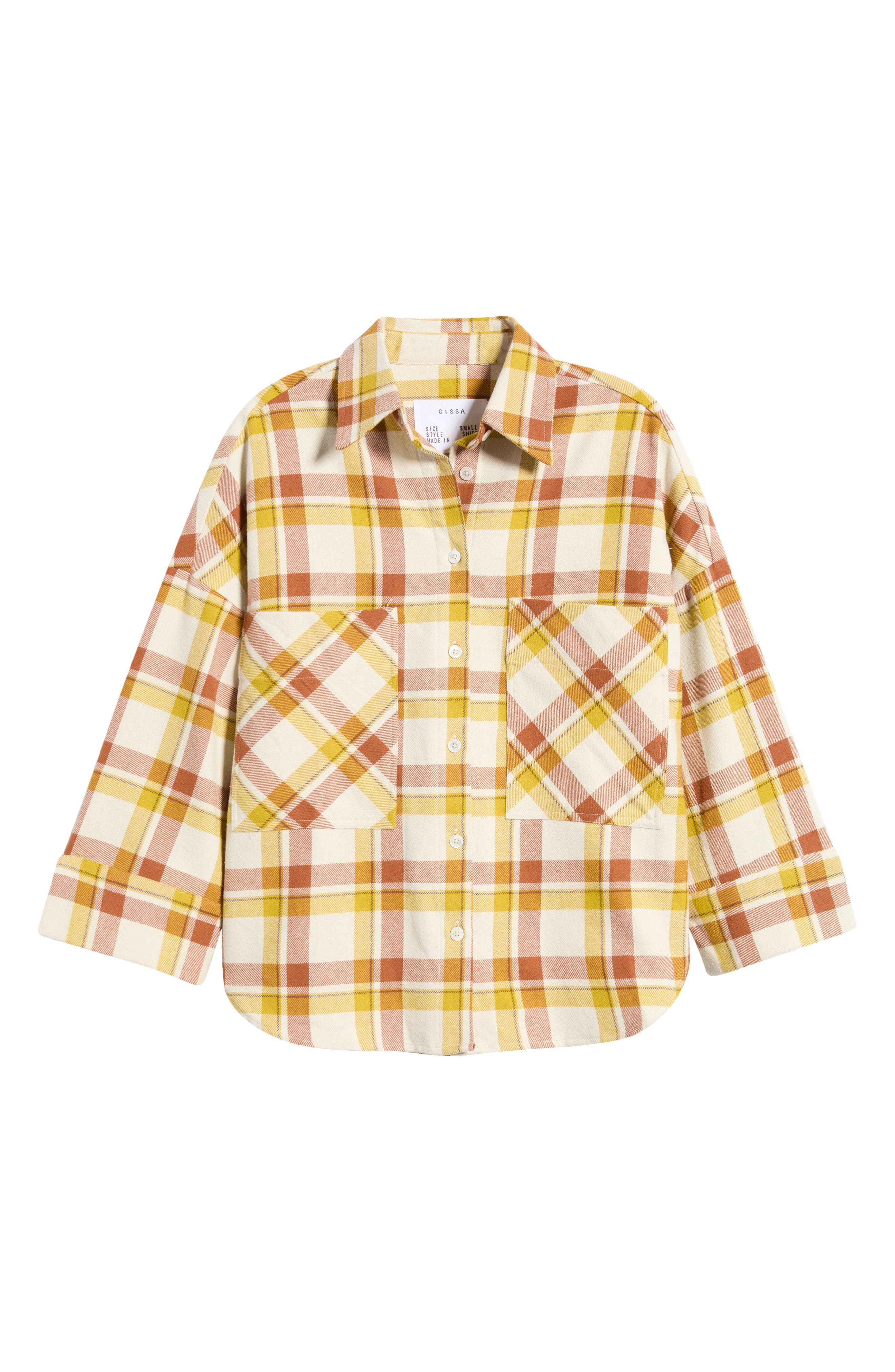 selected SAFFRON PLAID