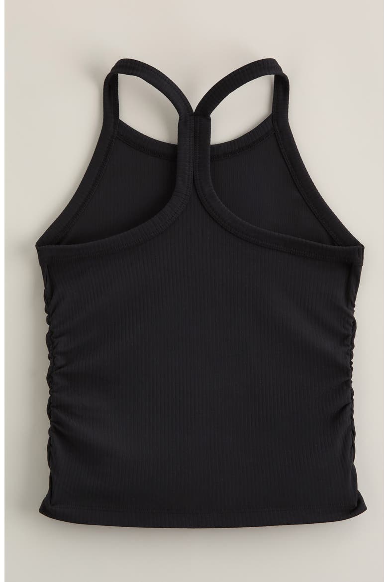 Kids' Meet Your Match Rib Racerback Tank Top, Alternate, color, BLACK