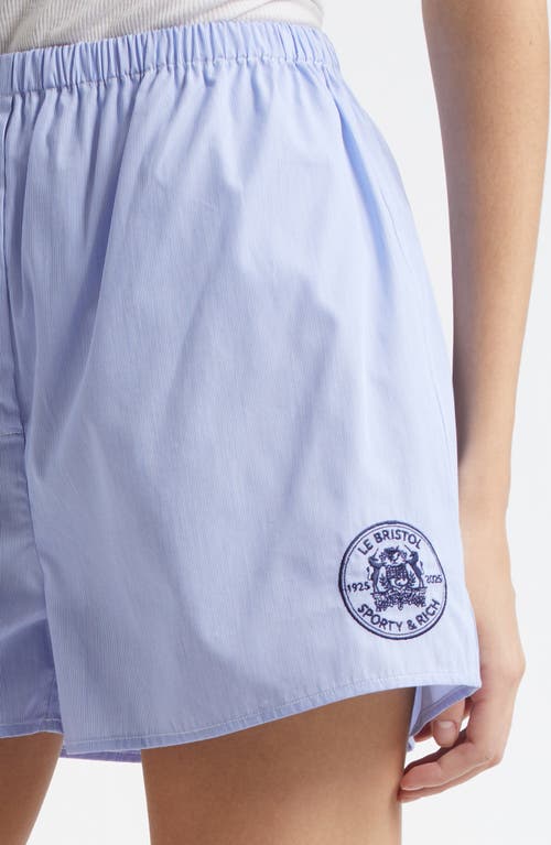 Sporty And Rich Sporty & Rich Le Bristol Crest Cotton Boxer Shorts