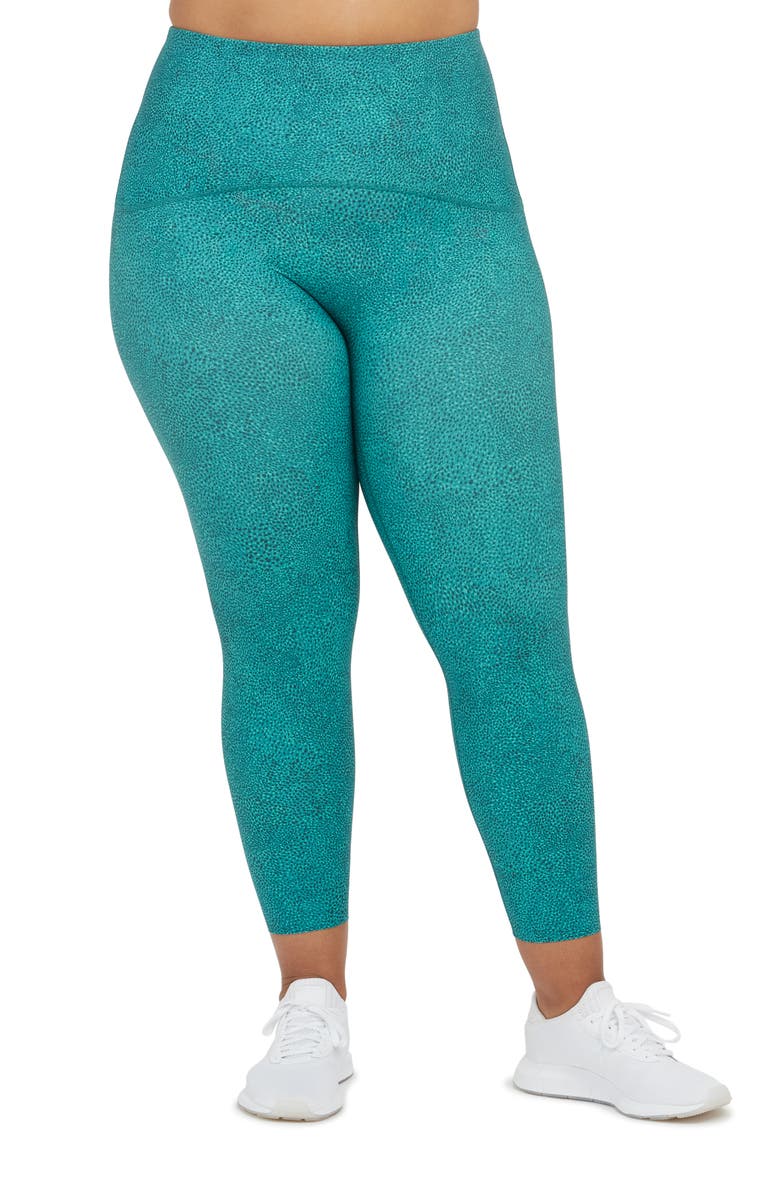SPANX<sup>®</sup> Booty Boost Active High Waist Microdot 7/8 Leggings, Main, color,