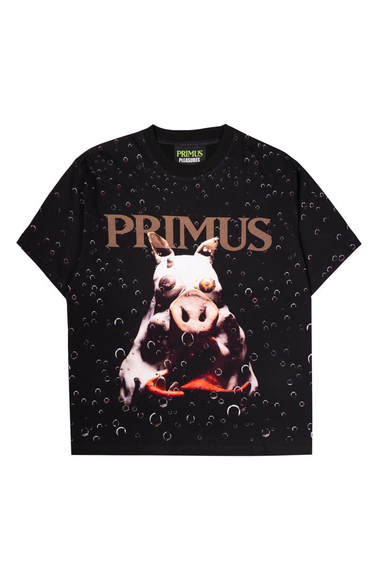 PLEASURES Pork Soda Graphic T-Shirt, Alternate, color, Black