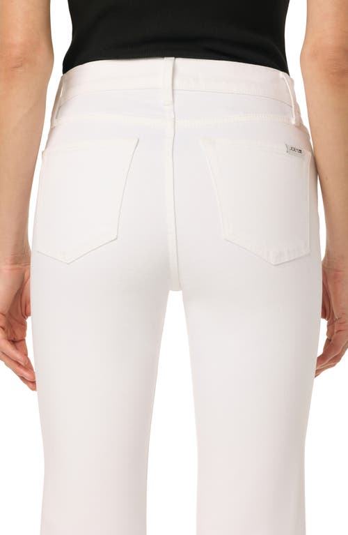 Joe's High Waist Crop Bootcut Jeans In White