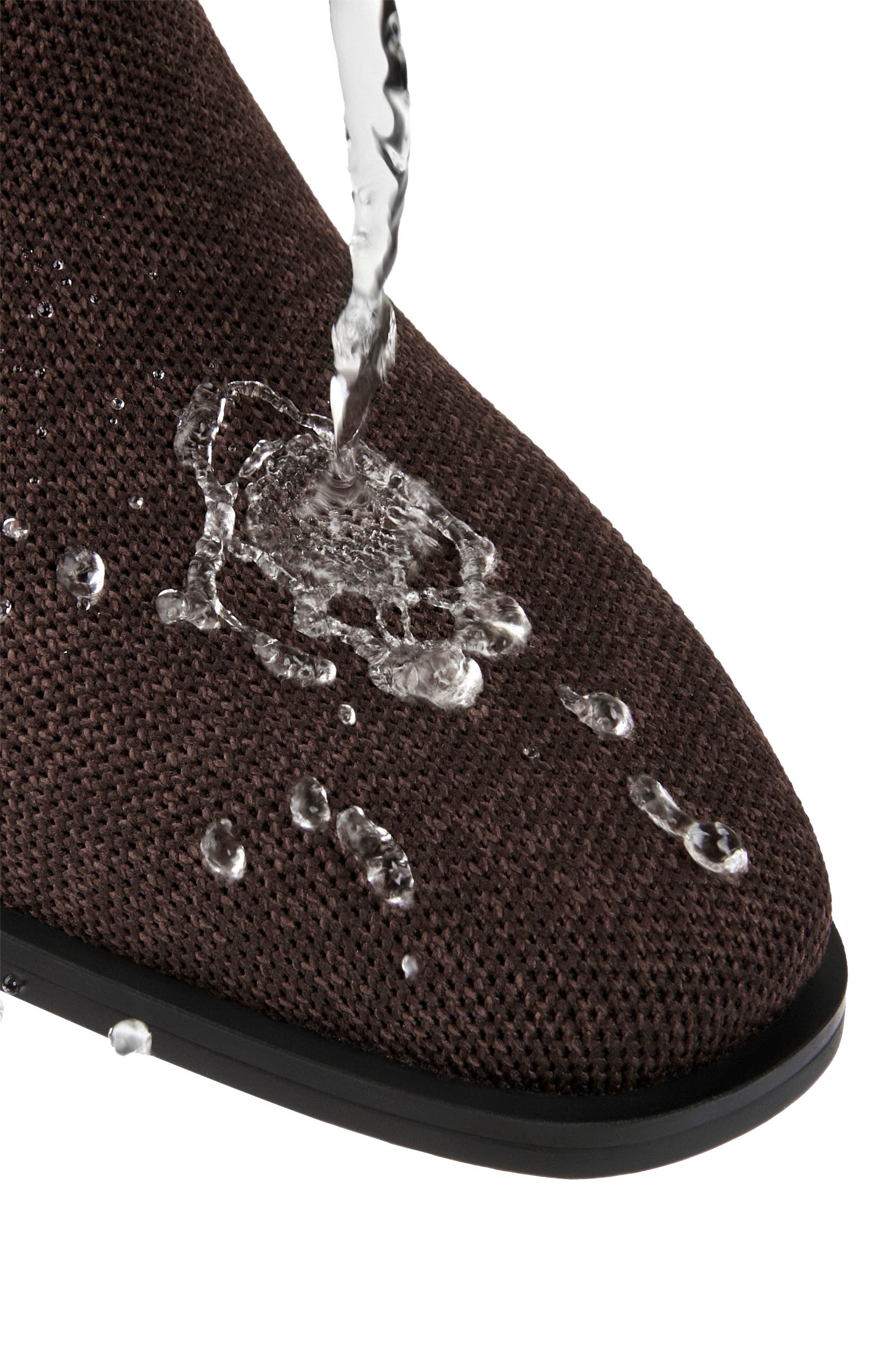 VIVAIA Square-Toe Water-Repellent Ankle Boots, Alternate, color, Dark Chocolate