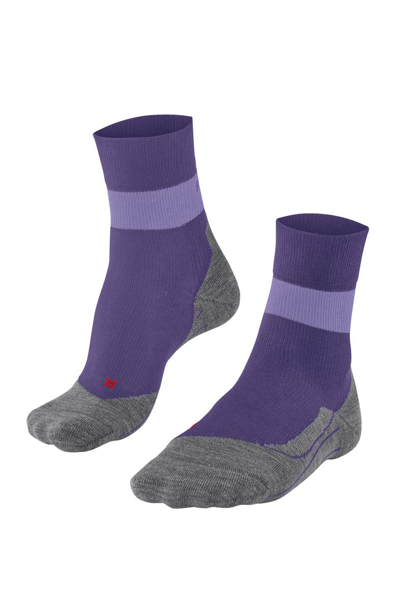 RU Compression Stabilizing Running Socks, Main, color, Amethyst