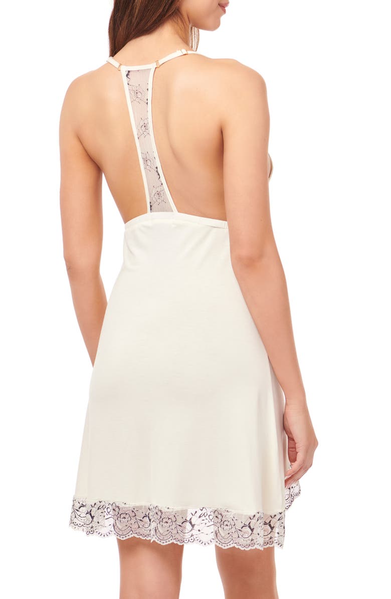 RACHEL Rachel Roy High/Low Lace Chemise, Alternate, color,