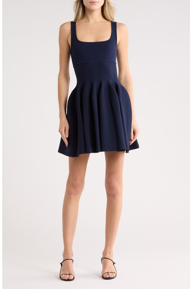Elektra Fit & Flare Minidress, Main, color, MIDNIGHT