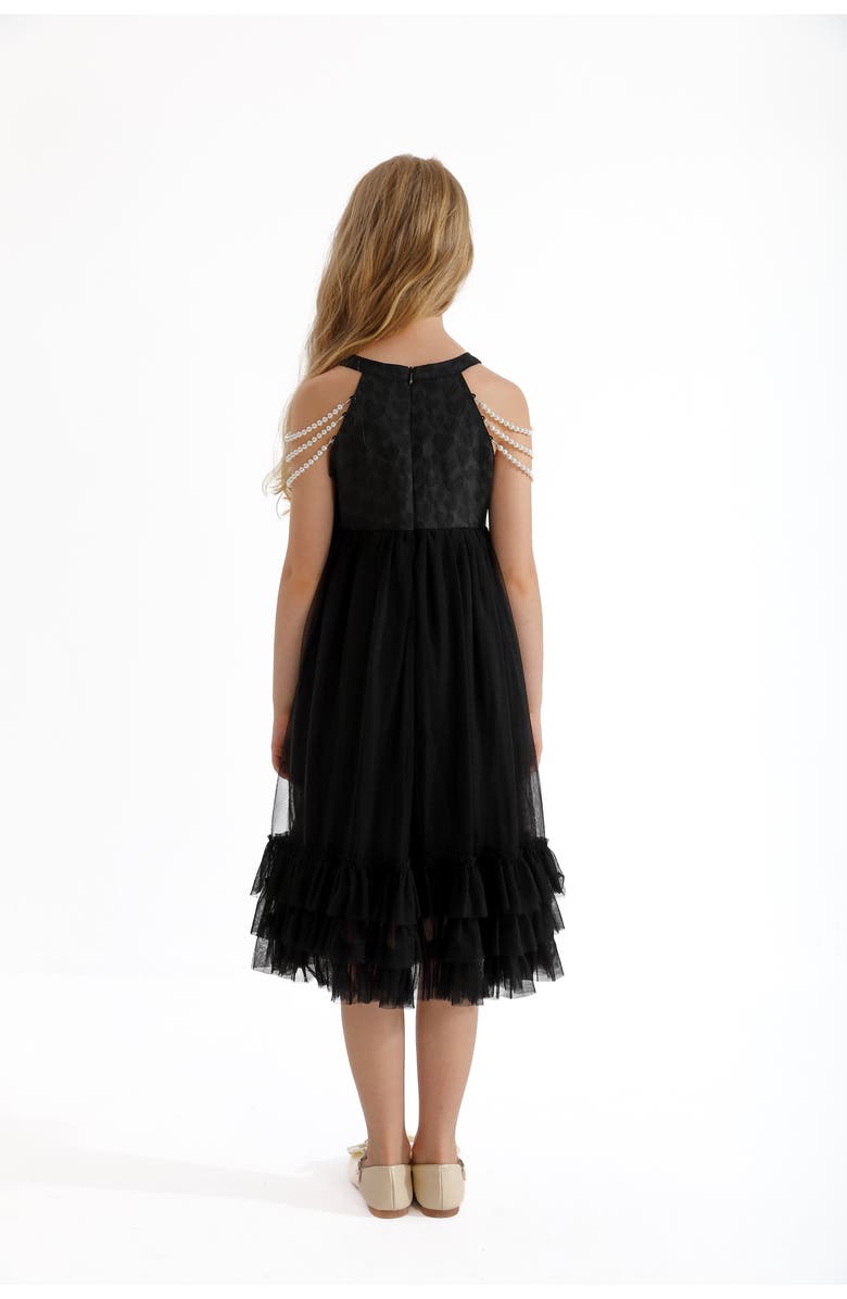 Tulleen Tripoli Dress, Alternate, color, Black