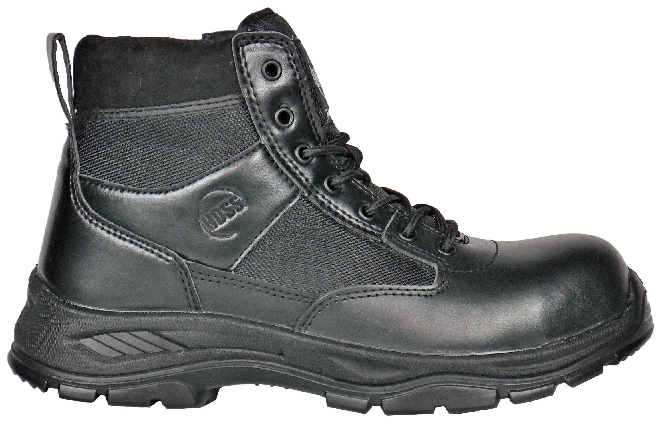 Hoss Boot Company HOSS Watchman 6 Inch Composite Toe Side Zip Work Boot, Alternate, color, Black