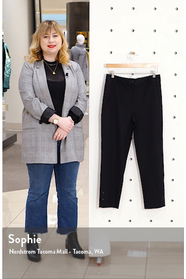 Button Detail Ankle Pants video