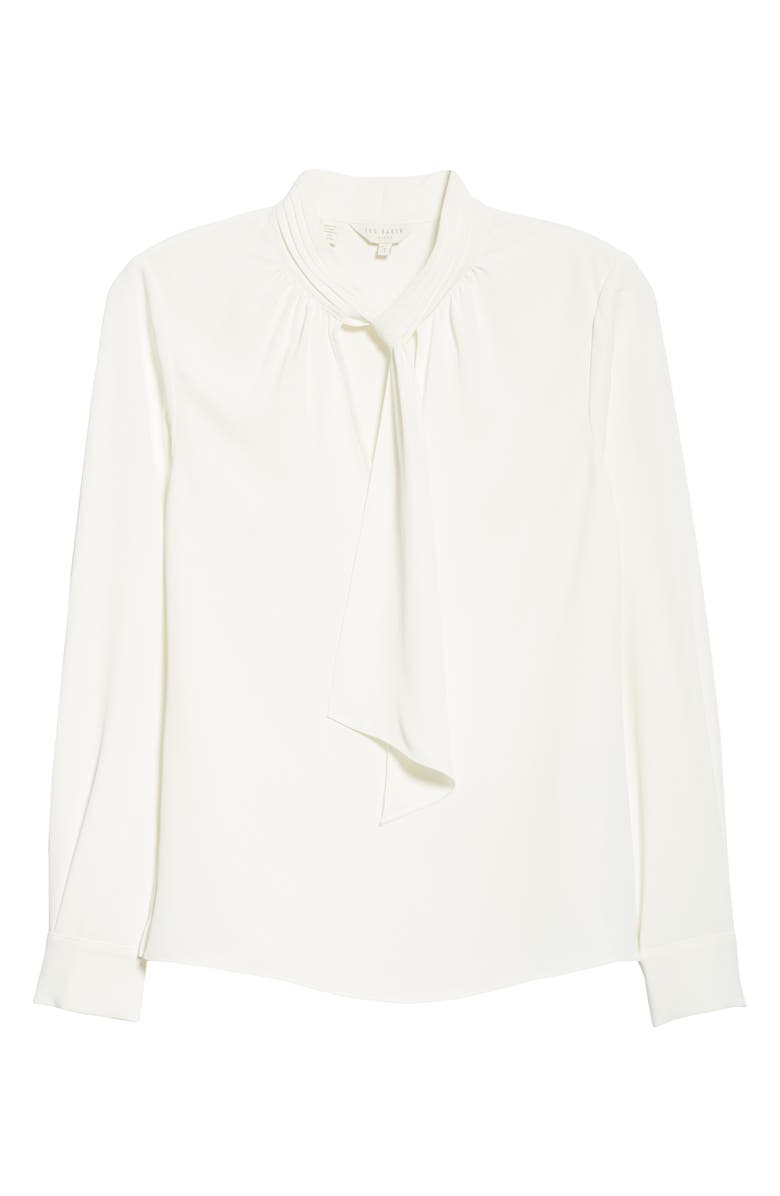 Ted Baker London Pammla Tie Neck Long Sleeve Blouse, Alternate, color, 