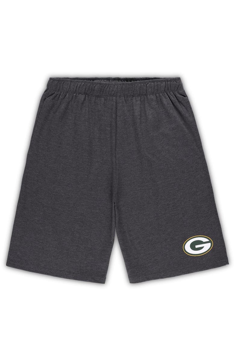 CONCEPTS SPORT Men's Concepts Sport White/Charcoal Green Bay Packers Big & Tall T-Shirt and Shorts Set, Alternate, color, White