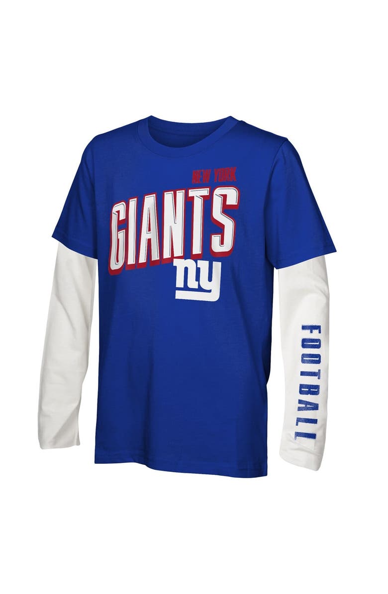 Outerstuff Youth Outerstuff New York Giants The Mix Combo T-Shirt Set, Alternate, color, Royal