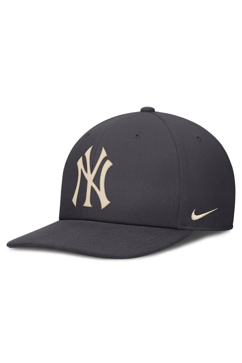Men's Nike Anthracite New York Yankees Statement Pro Snapback Hat, Alternate, color, Anthracite