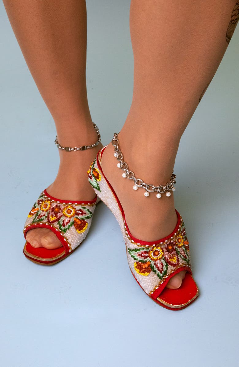 VIDAKUSH Pearlette Anklet, Alternate, color, Silver