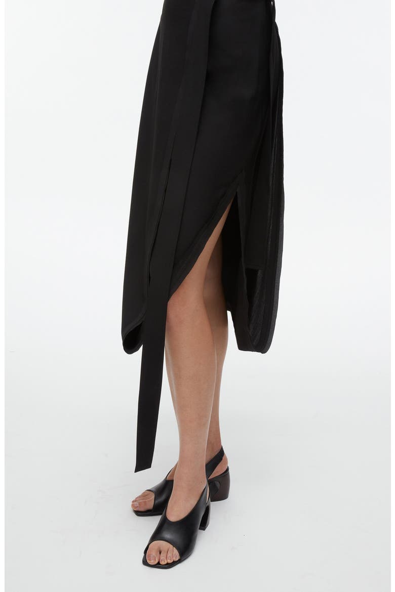 Endless Loop Midi Skirt, Alternate, color, BLACK