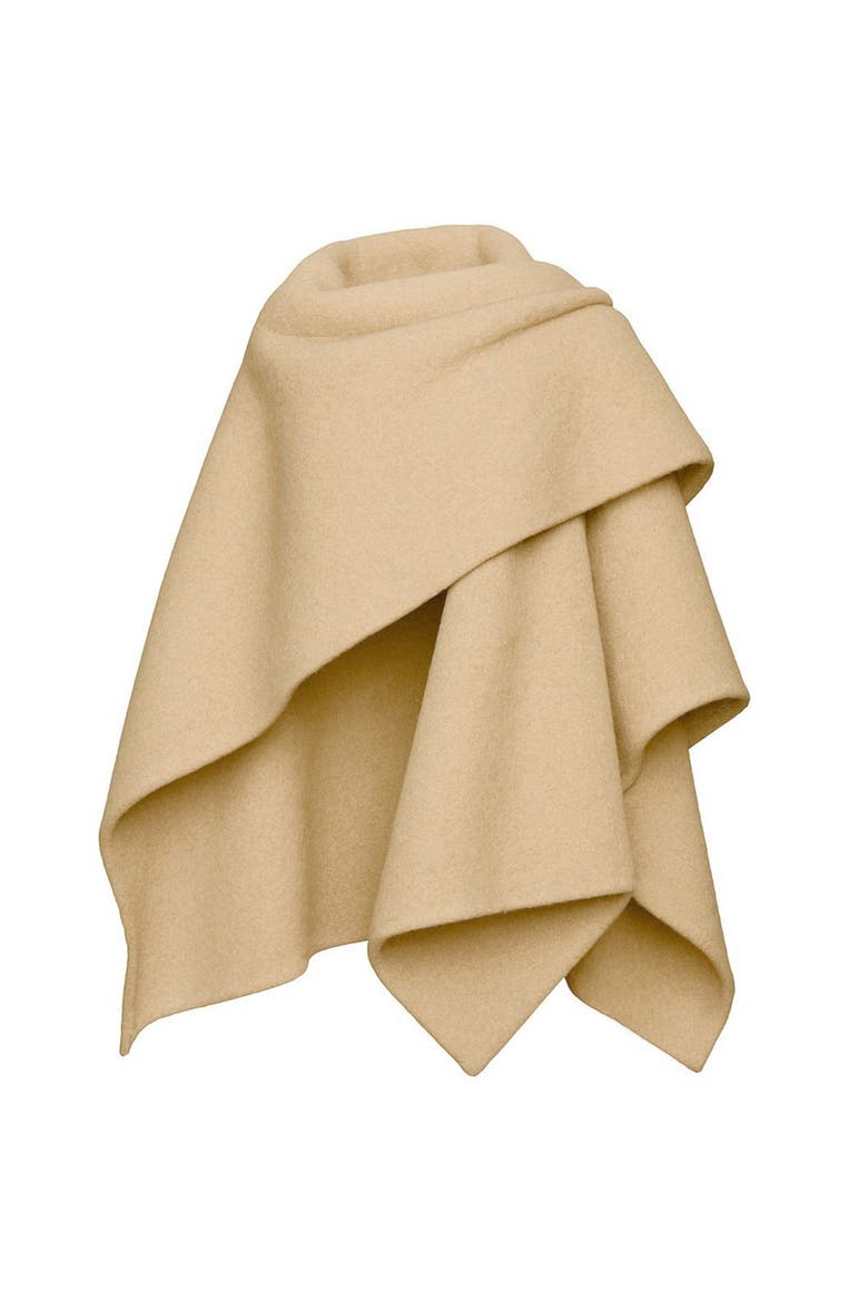 Convertible Cream Wrap Cape, Alternate, color, Solid Cream
