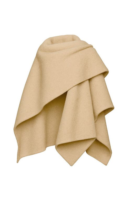 Diarrablu Convertible Cream Wrap Cape In Nude