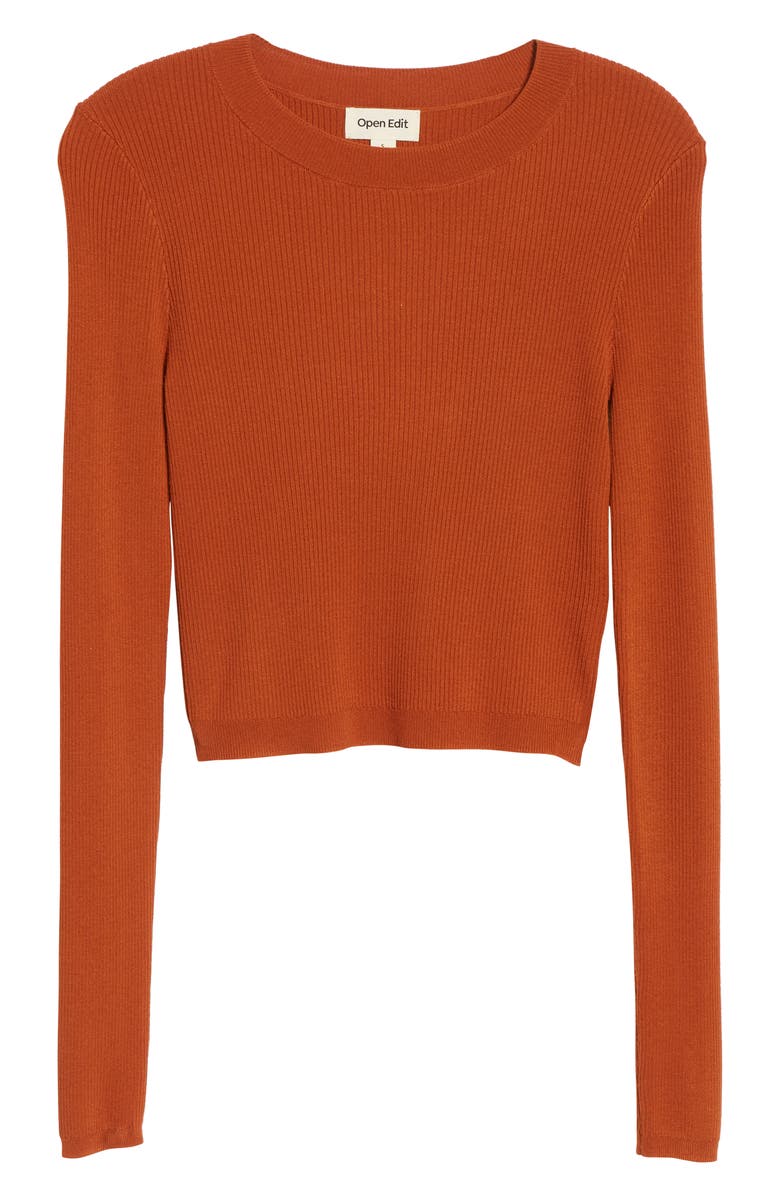 Open Edit Open Back Sweater, Alternate, color,