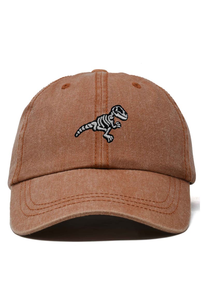 Fossil Embroidered Outdoor Hat, Main, color, Washed Orange