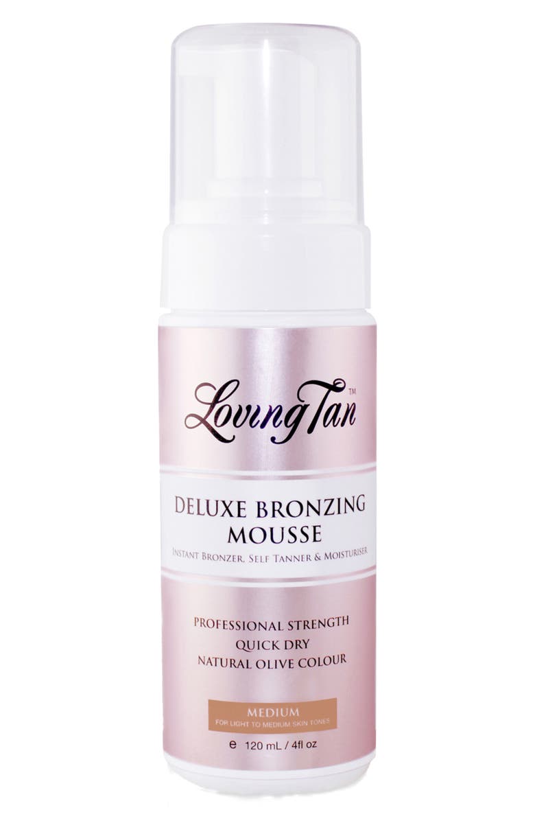 Loving Tan Deluxe Bronzing Mousse Self Tanner, Main, color, Medium