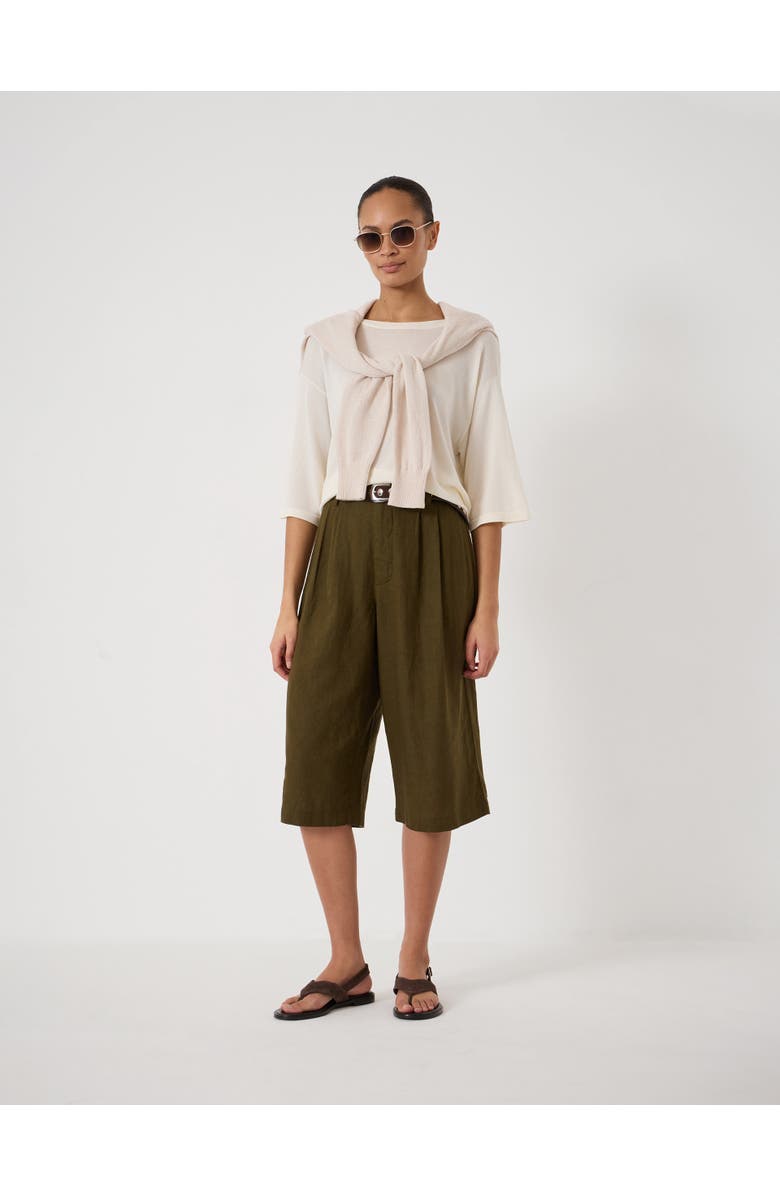 Hush Relaxed Knitted T-shirt, Alternate, color, Ecru White