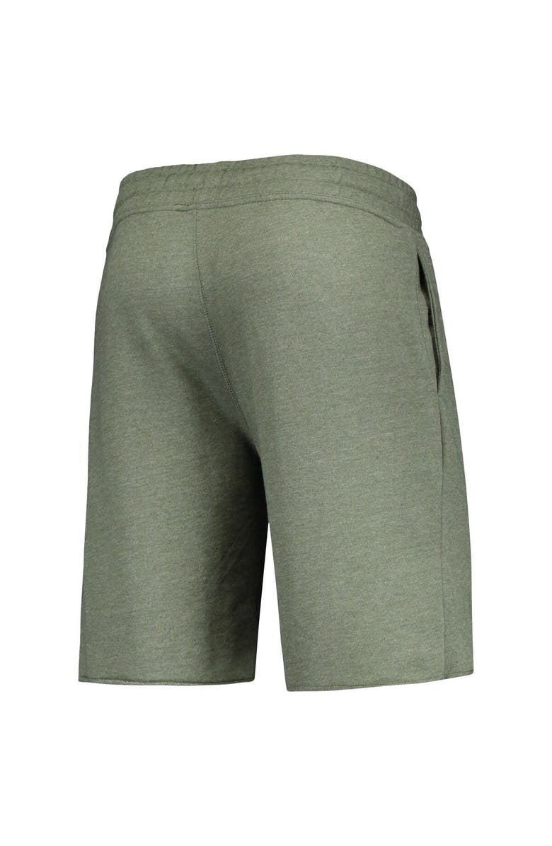CONCEPTS SPORT Men's Concepts Sport Heathered Olive Oakland Athletics Mainstream Tri-Blend Shorts, Alternate, color,