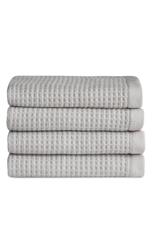 Cozy Earth 4-pack Waffle Washcloths In Gray