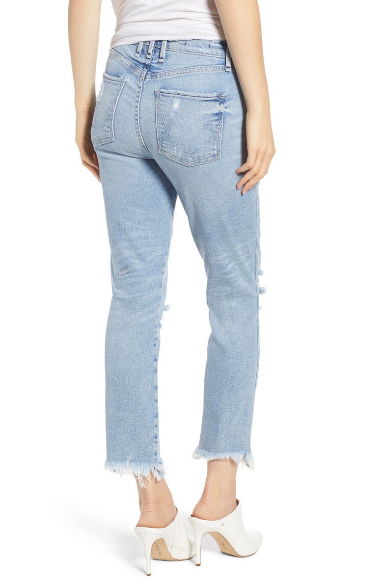 McGuire Valetta High Waist Crop Straight Leg Jeans, Alternate, color, 