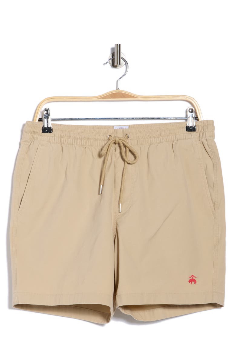 Brooks Brothers Stretch Cotton Shorts, Alternate, color, Safari