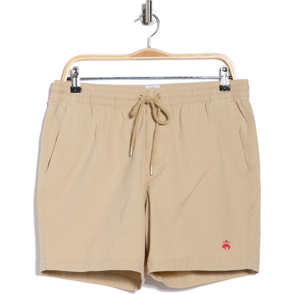 Brooks Brothers Stretch Cotton Shorts In Brown